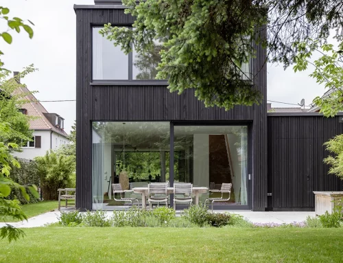 Neubau eines Einfamilienhauses in Holzmassivbauweise in München